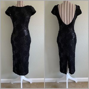 Dress The Population Bouclé Sequined Midi Dress S